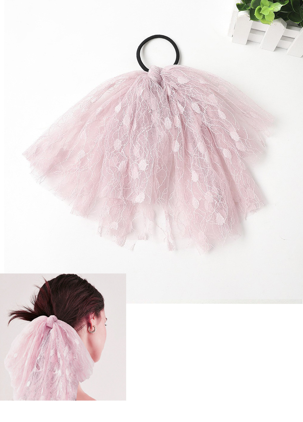 Гумка для волосся "Легкість вітру", світло рожева Анна Ясеницька (254174992)