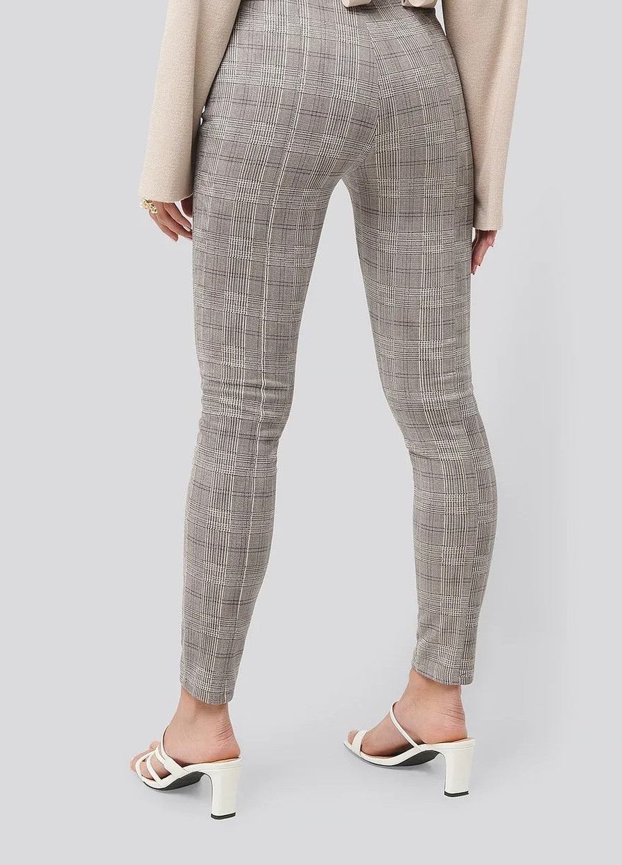 Коричневые демисезонные леггинсы NA-KD