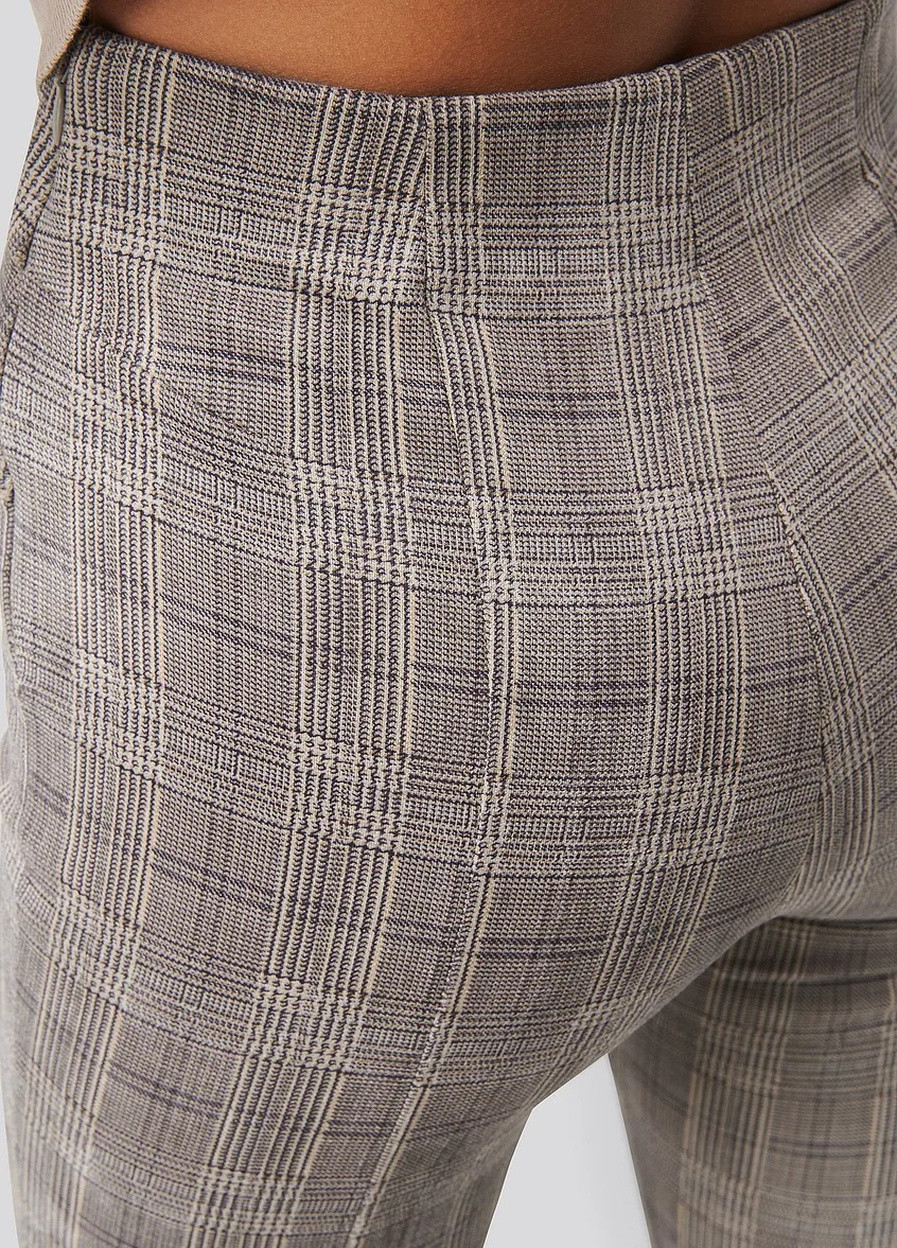 Коричневые демисезонные леггинсы NA-KD