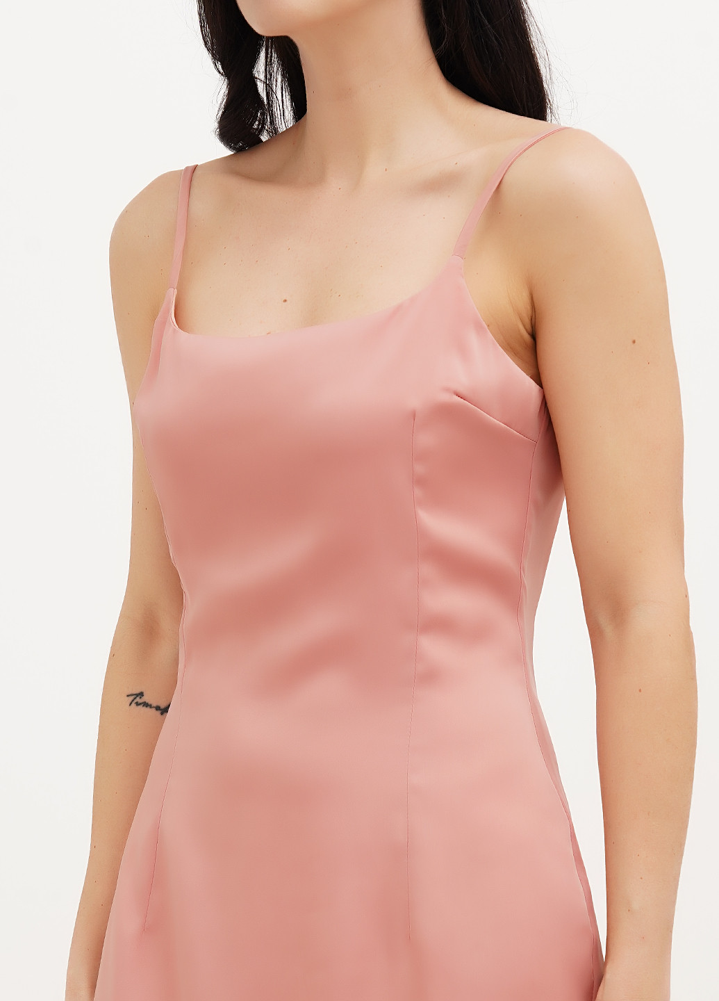 Пудрова коктейльна, кежуал сукня сукня-комбінація Vicolo однотонна