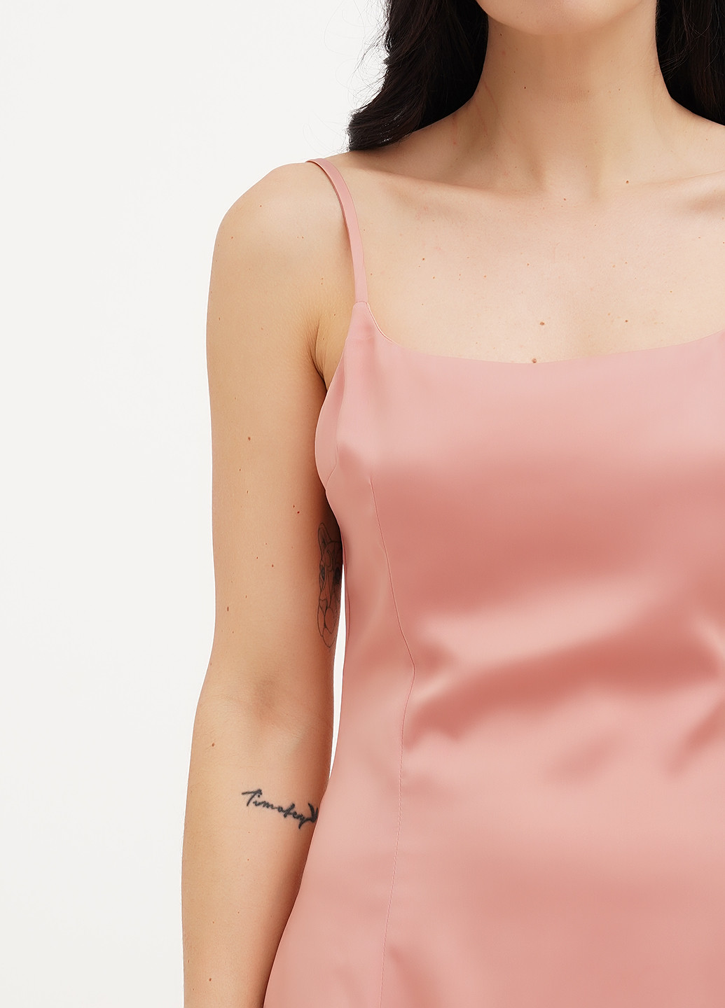 Пудрова коктейльна, кежуал сукня сукня-комбінація Vicolo однотонна