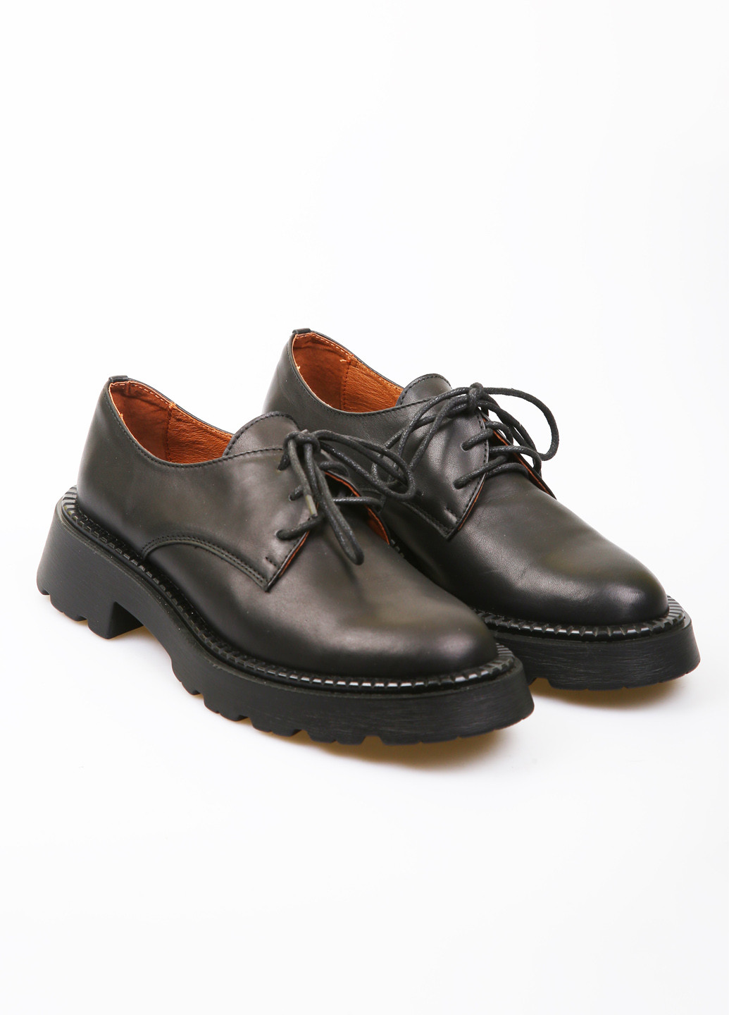 AURA Туфлі дербі чорний з натуральна шкіра, україна — демісезон (370635492)