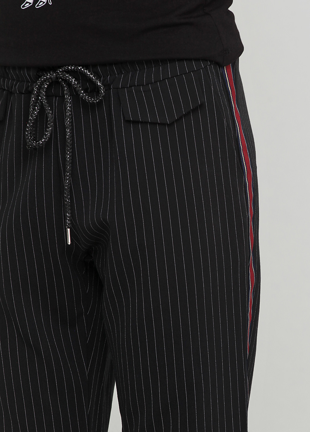 Черные кэжуал демисезонные прямые брюки Wiya