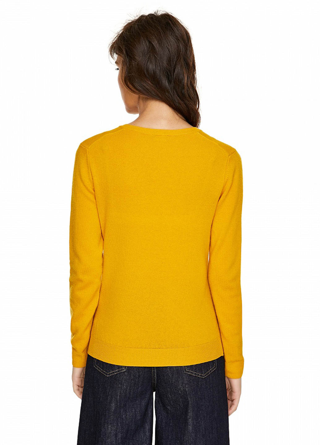 Горчичный демисезонный пуловер пуловер United Colors of Benetton