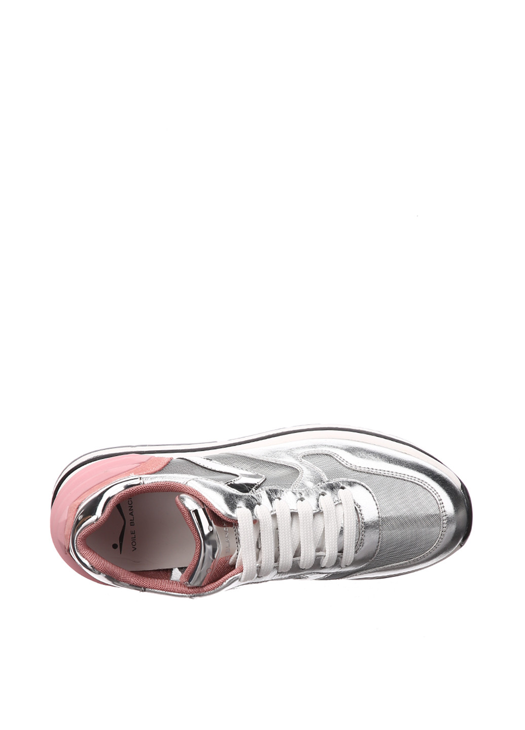 Серебряные демисезонные кроссовки Voile Blanche