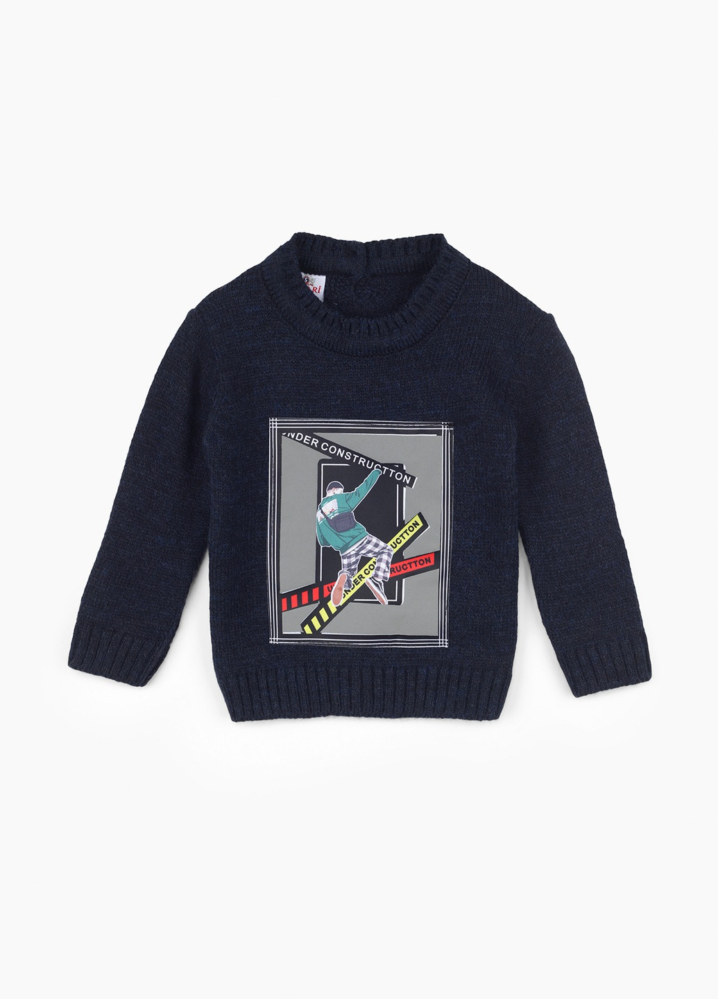 Темно-синий зимний свитер Safari