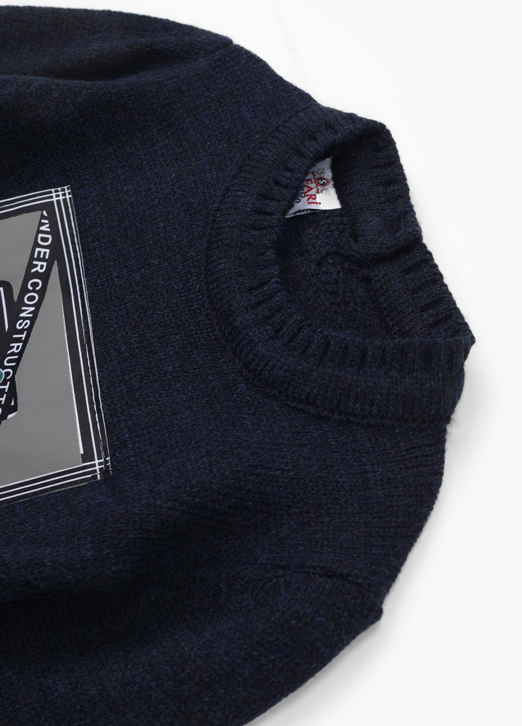 Темно-синий зимний свитер Safari