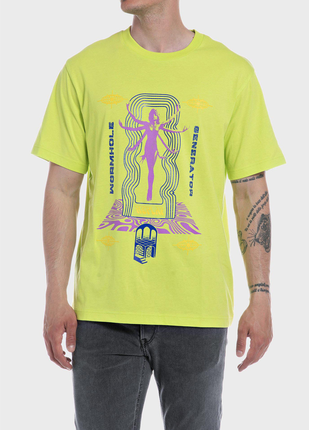 Салатова футболка Replay