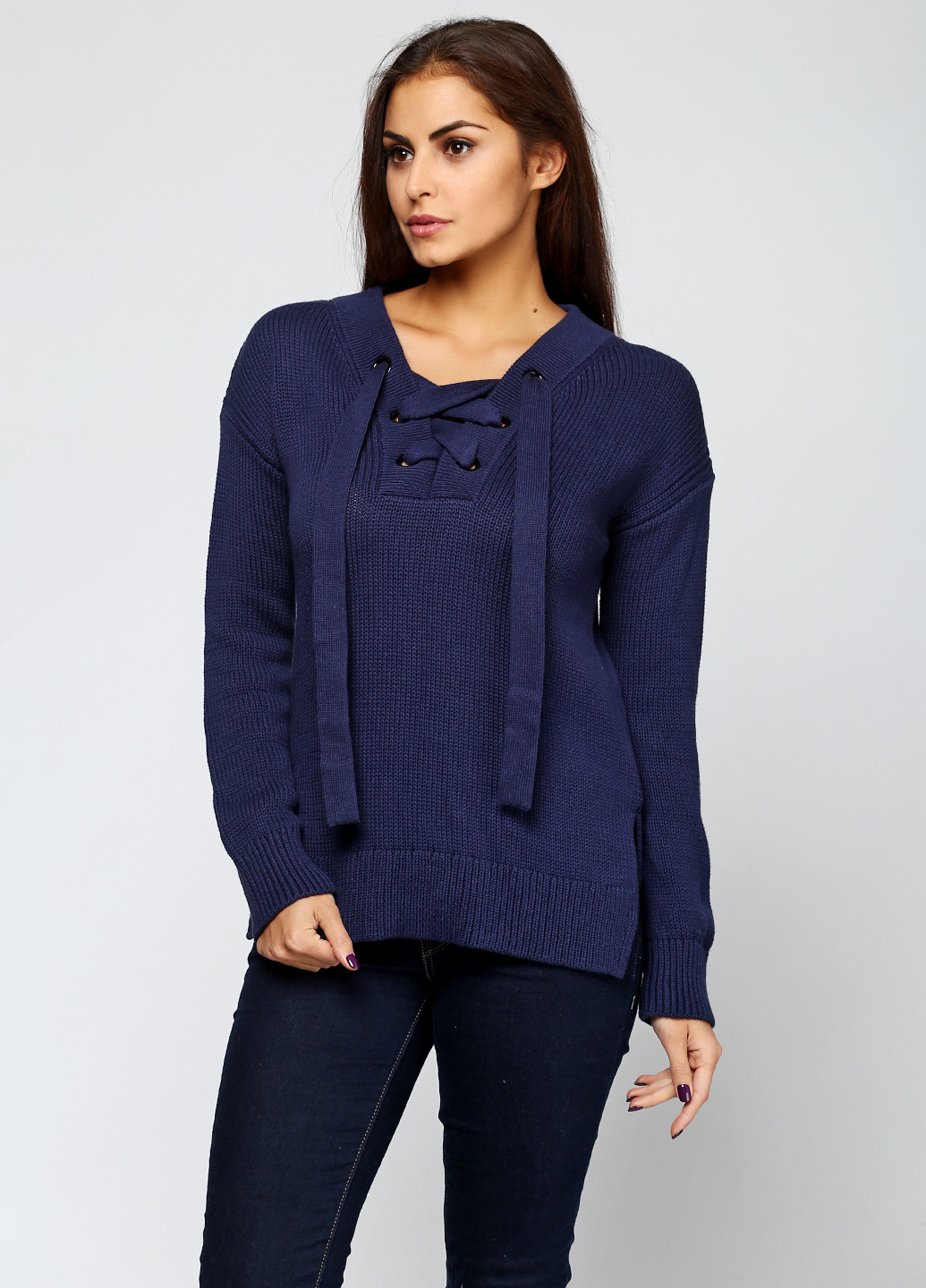 Темно-синий демисезонный пуловер джемпер Gap