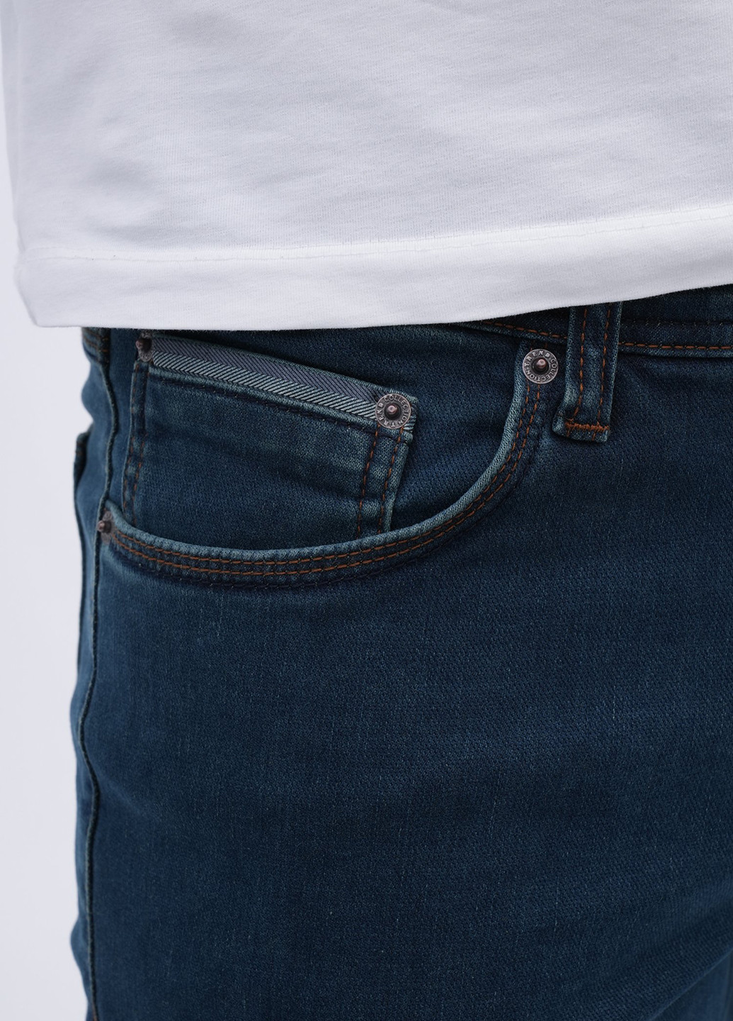 Морской волны демисезонные слим джинсы Trend Collection