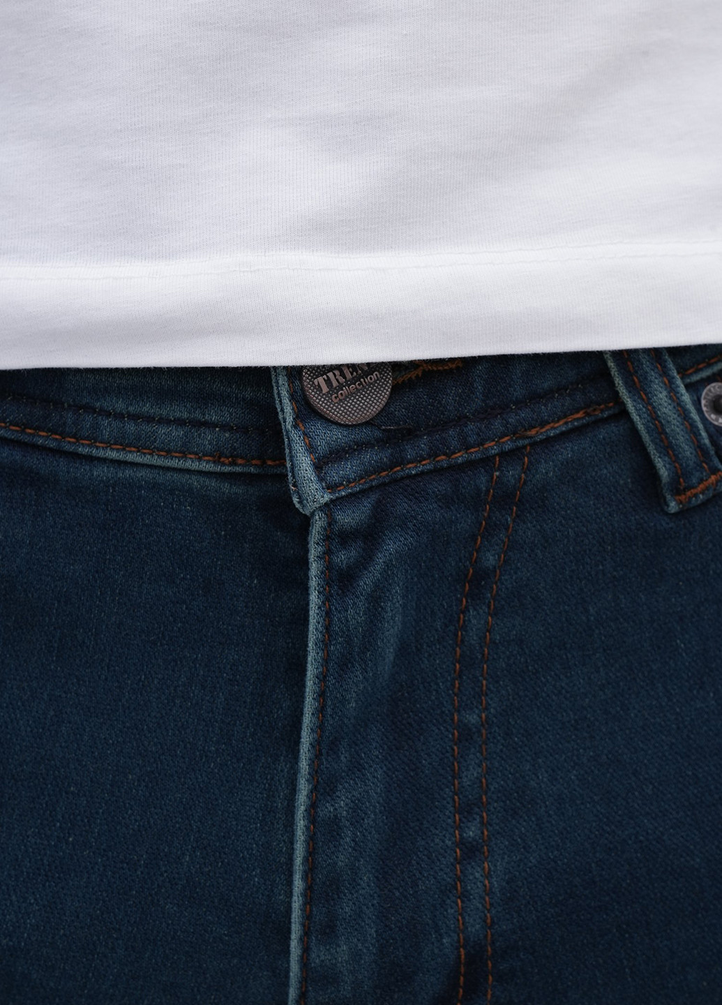 Морской волны демисезонные слим джинсы Trend Collection