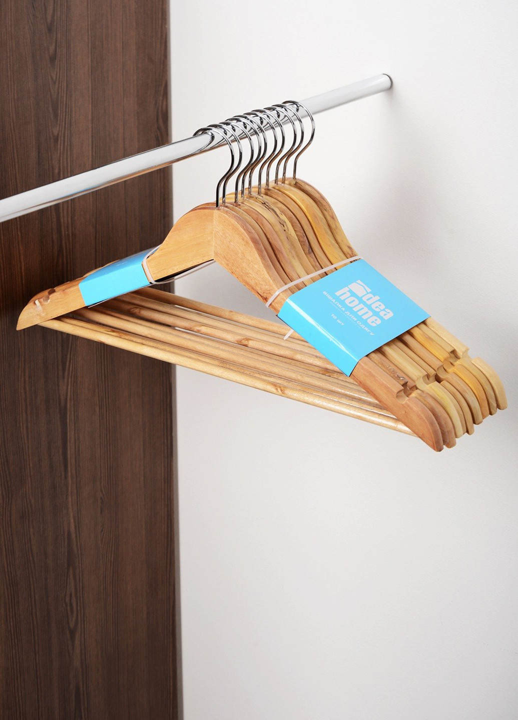 Вешалка дерево (10 шт.) 44.5х23х1,2 см IDEA HOME (258757173)