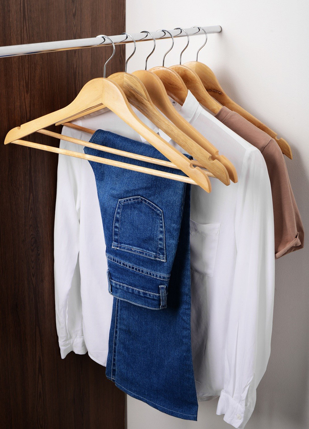 Вешалка дерево (10 шт.) 44.5х23х1,2 см IDEA HOME (258757173)