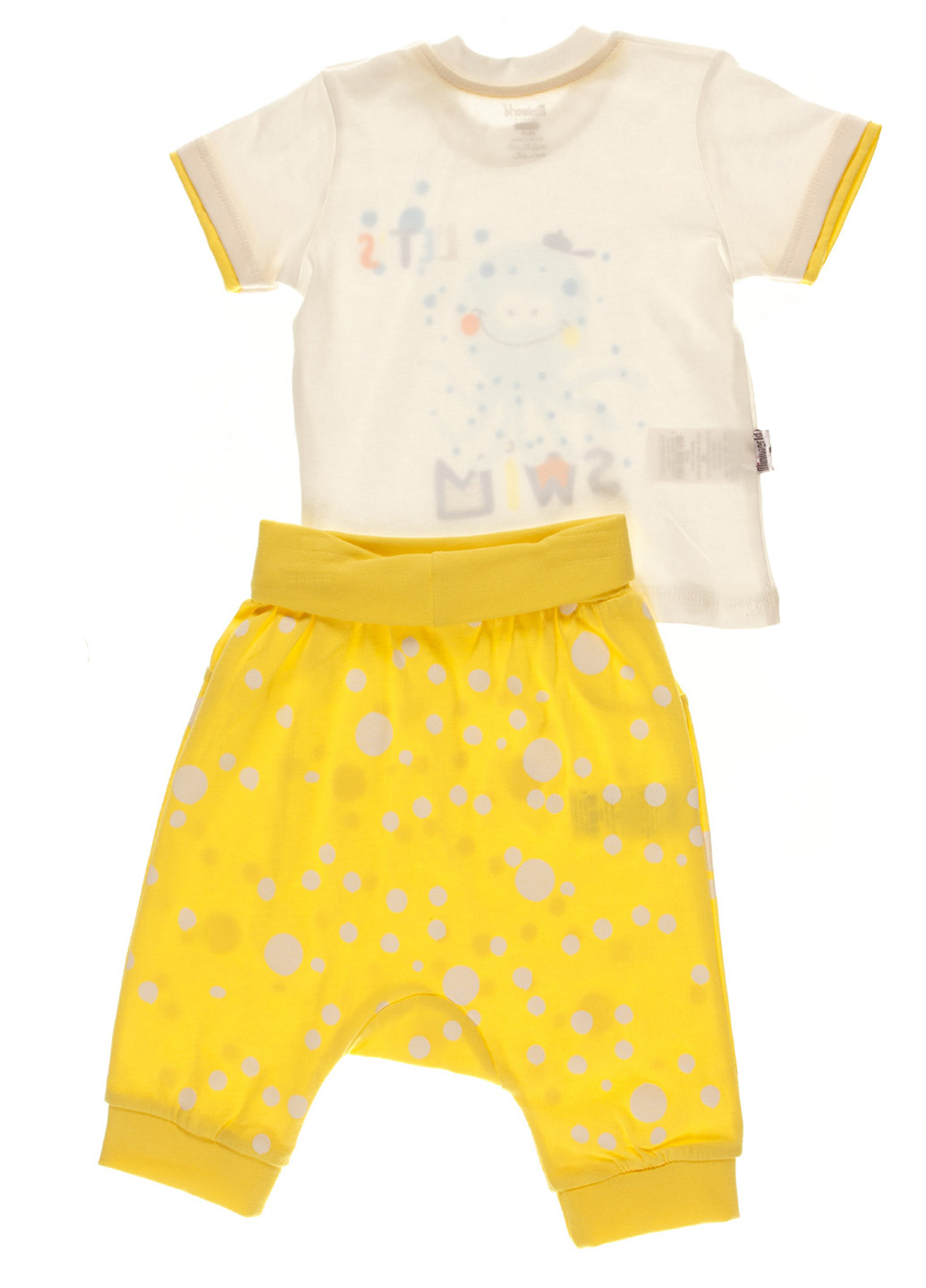 Желтый летний комплект (футболка, брюки) Miniworld