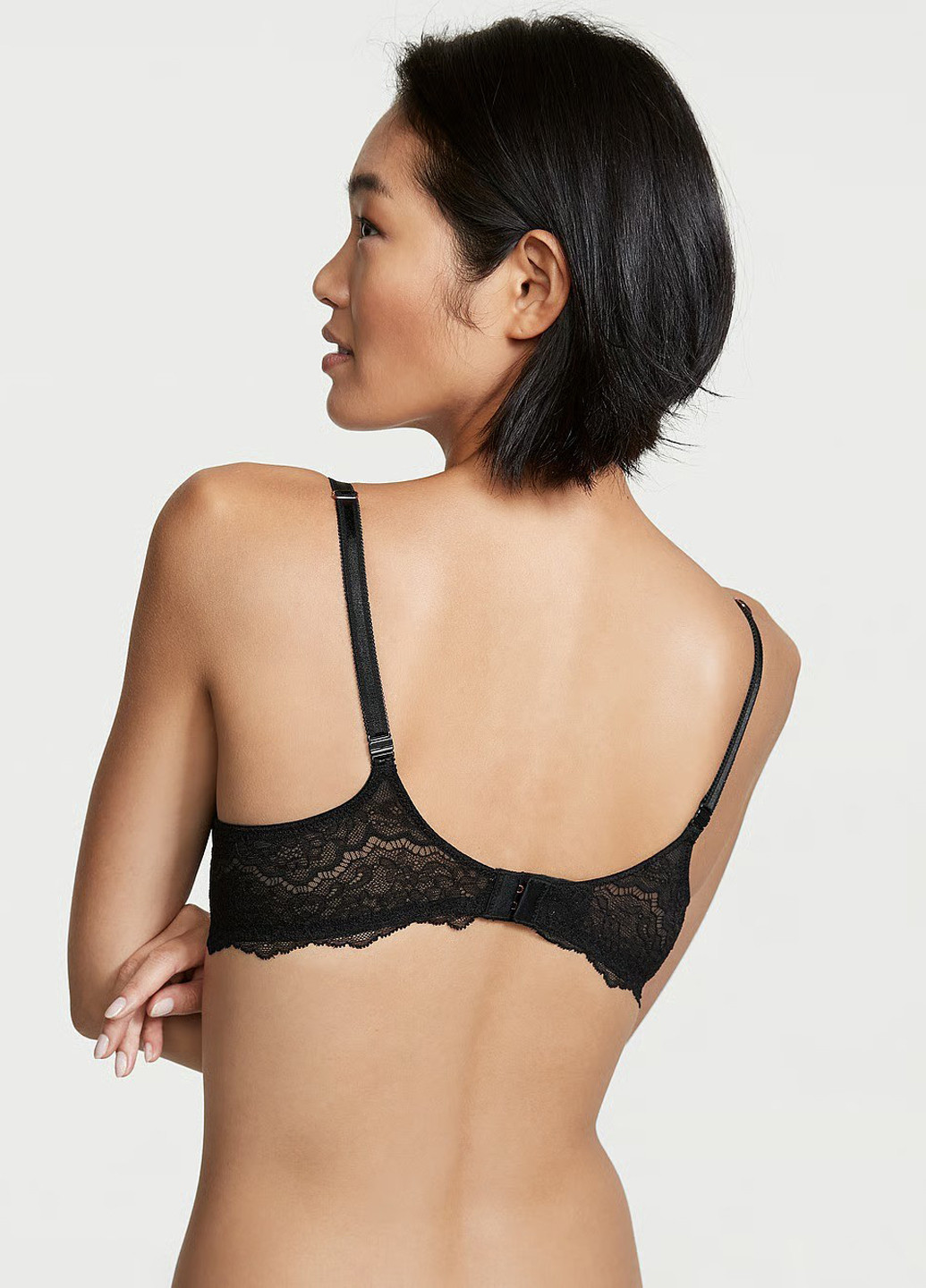 Чорний демісезонний комплект (бюстгальтер, трусики) Victoria's Secret