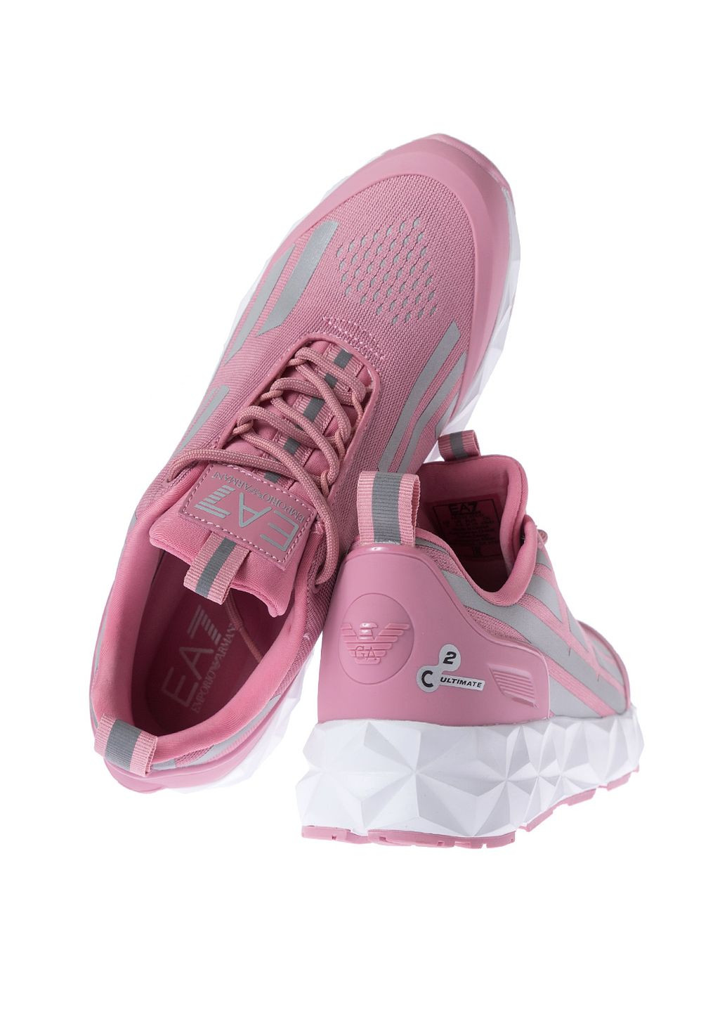 Розовые демисезонные кроссовки ARMANI EA7
