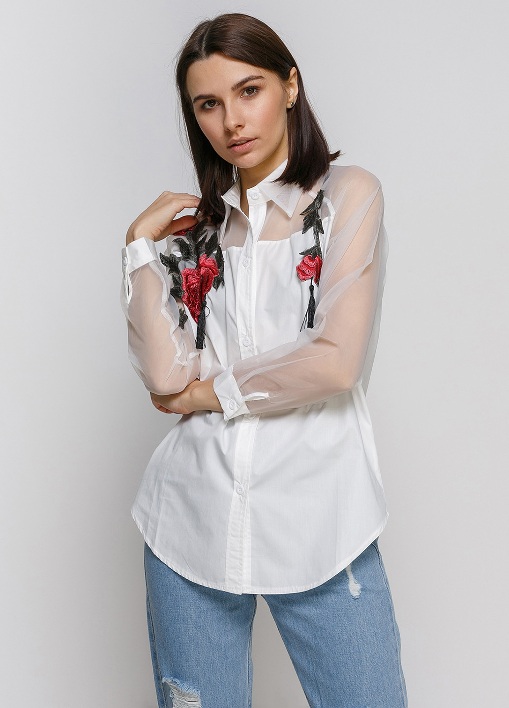 Біла блуза Yuchenfashion