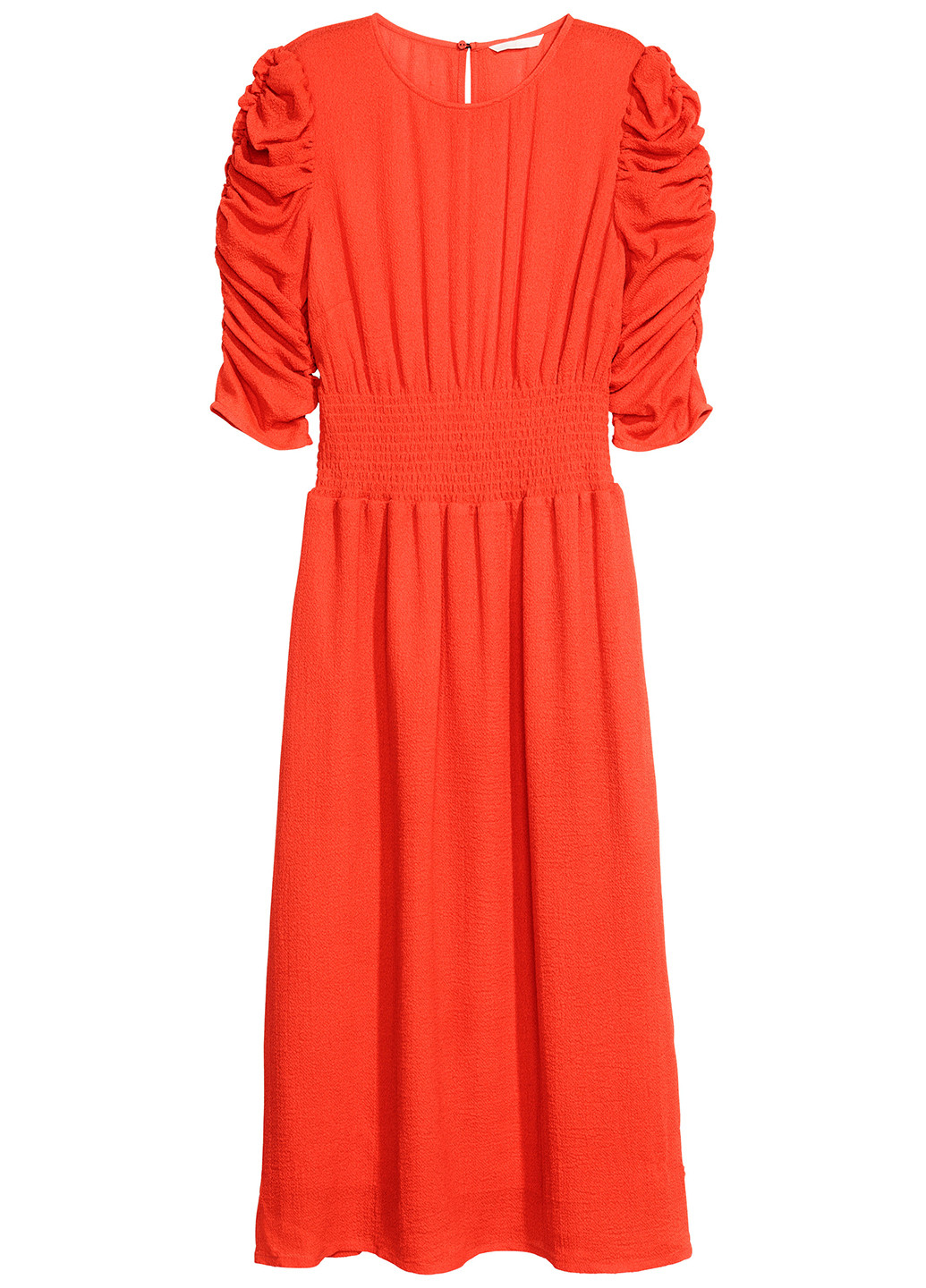 Красное кэжуал платье H&M однотонное
