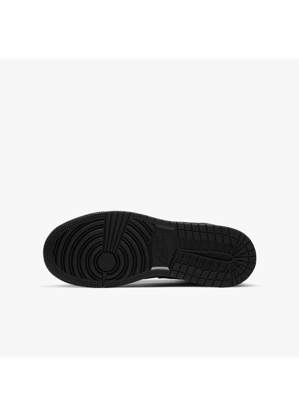 Кроссовки 1 Mid Jordan чёрные демисезоны (253926270)