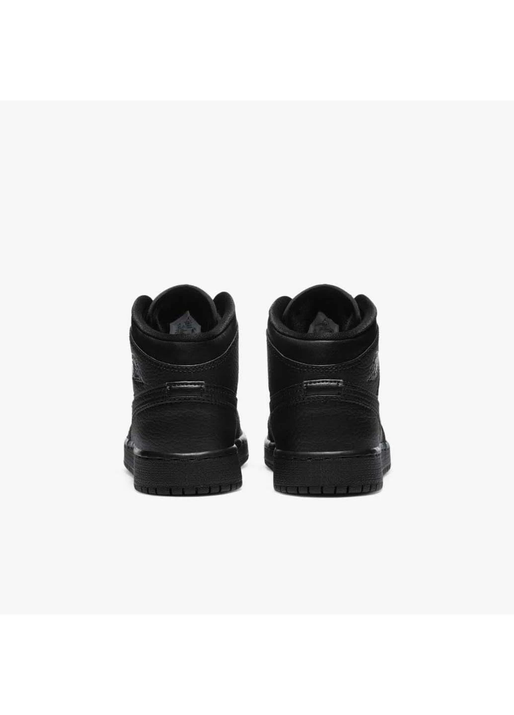 Кроссовки 1 Mid Jordan чёрные демисезоны (253926270)
