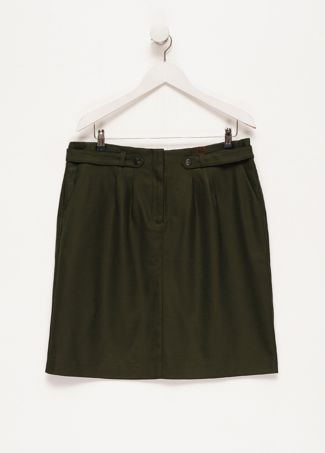 Темно-зеленая кэжуал однотонная юбка S.Oliver