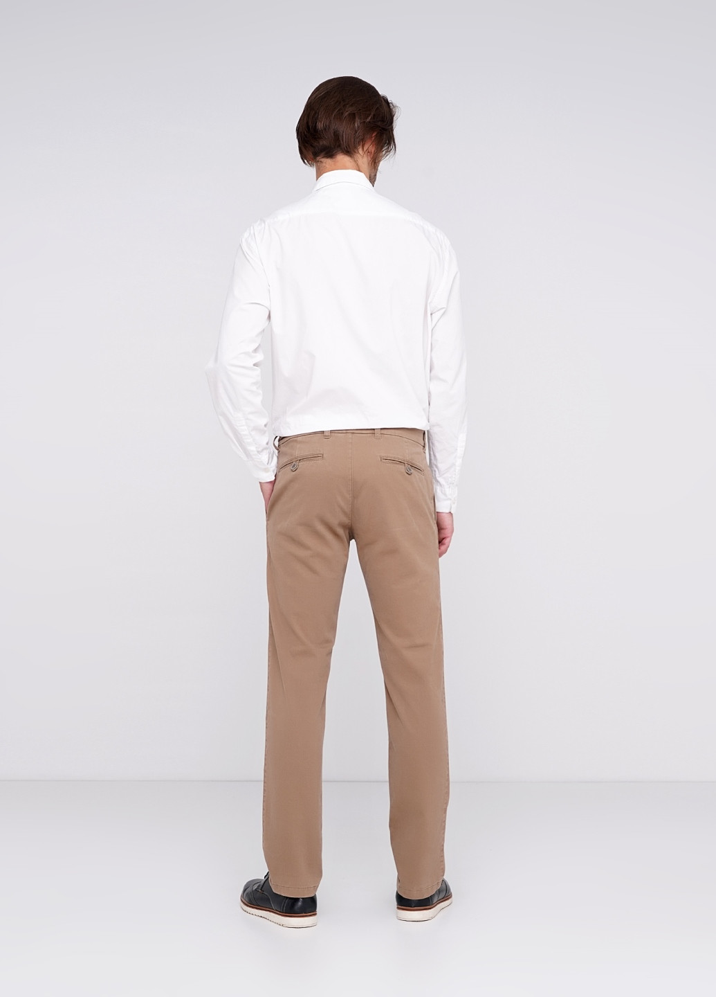 Светло-коричневые кэжуал демисезонные прямые брюки Lagrand