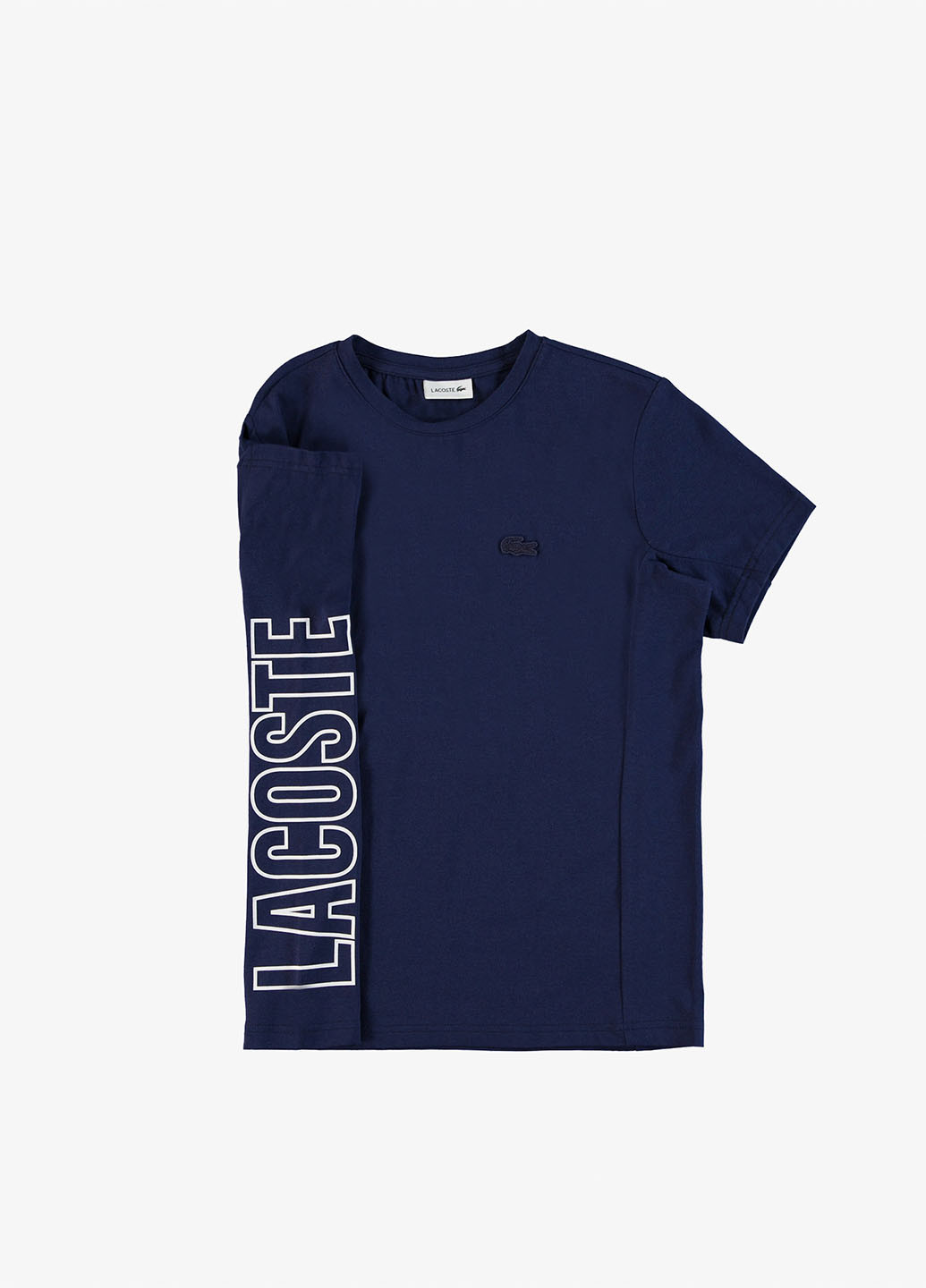 Темно-синя літня футболка Lacoste