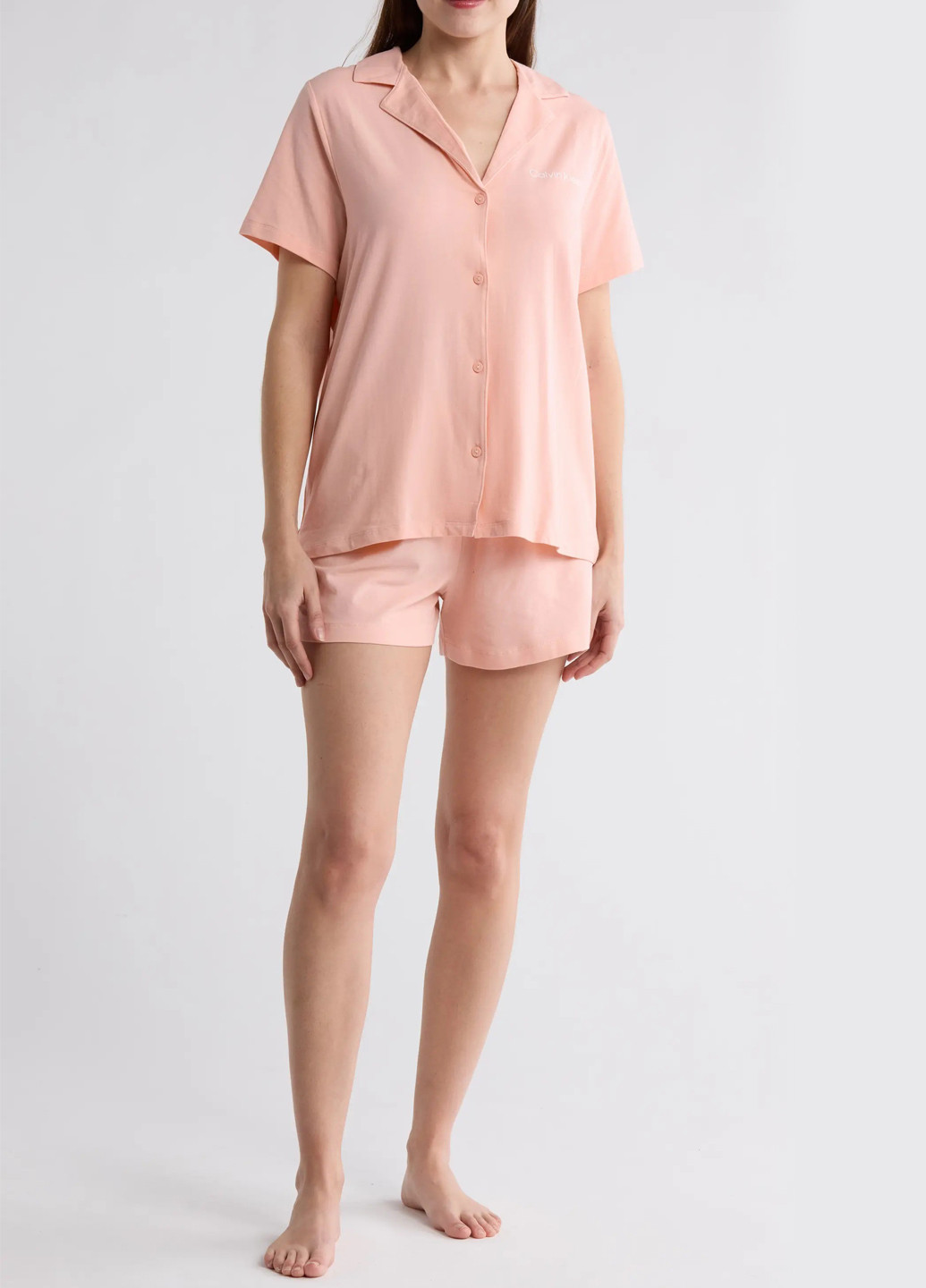 Рожева всесезон піжама (сорочка, шорти) сорочка + шорти Calvin Klein