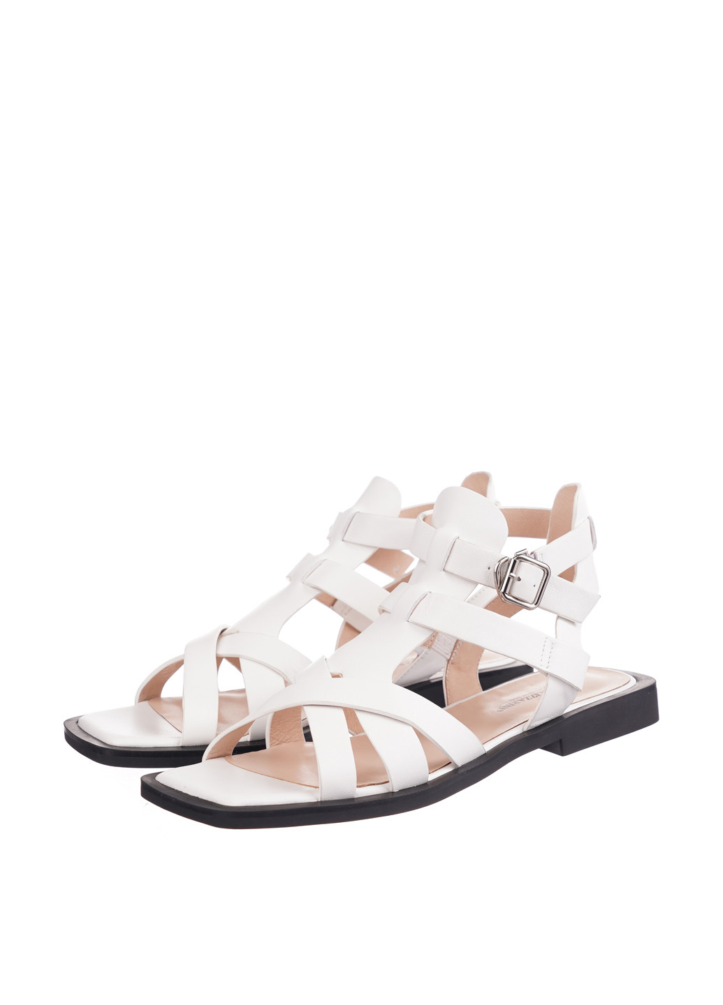 Белые босоножки Blizzarini с ремешком