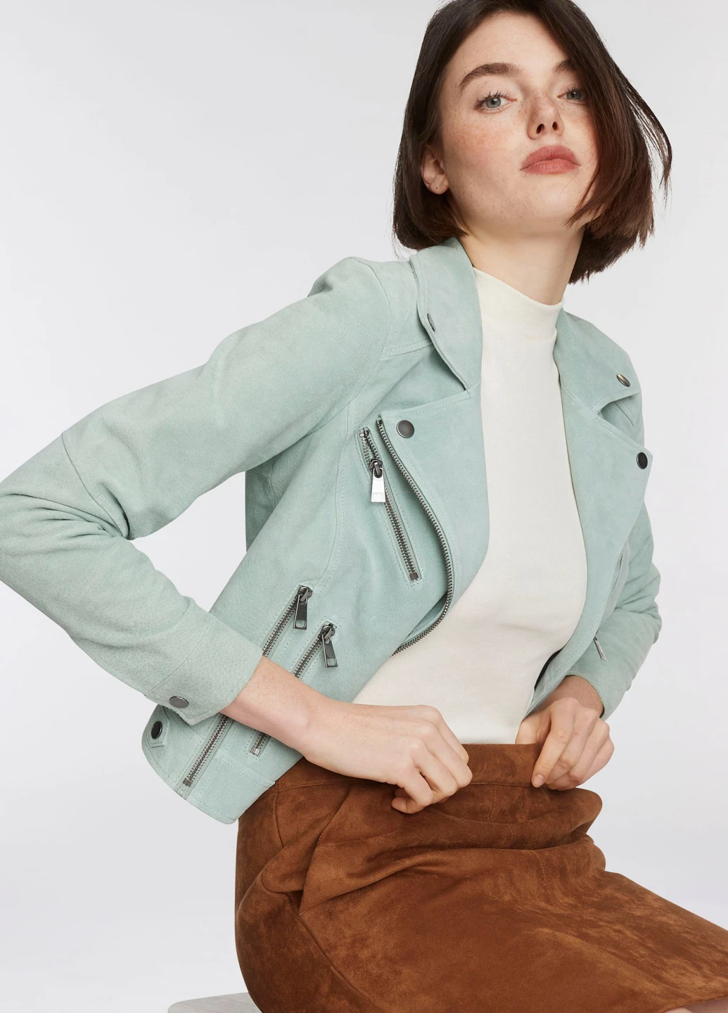 Мятная демисезонная куртка Vero Moda