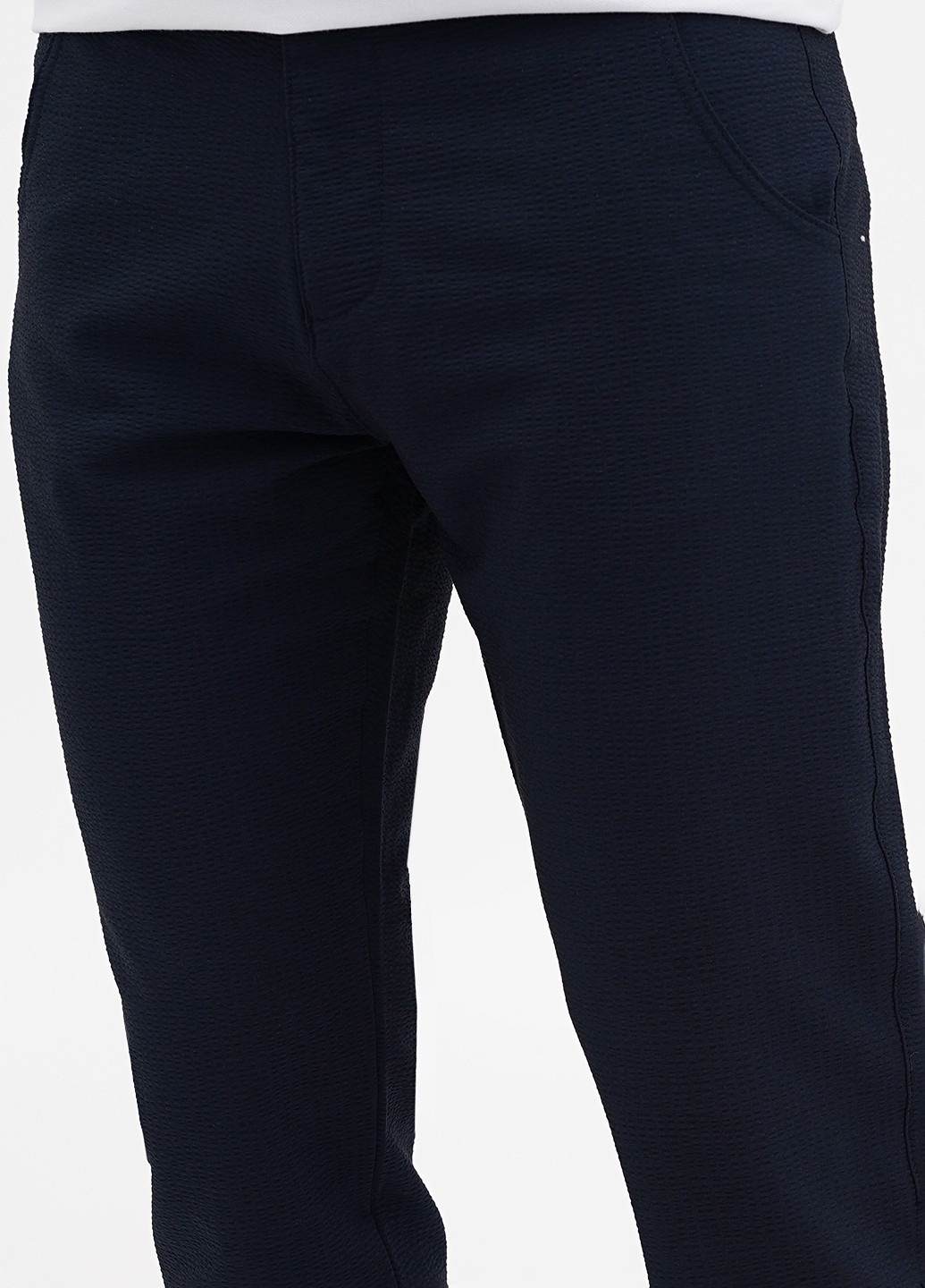 Темно-синие кэжуал демисезонные прямые брюки Benson & Cherry