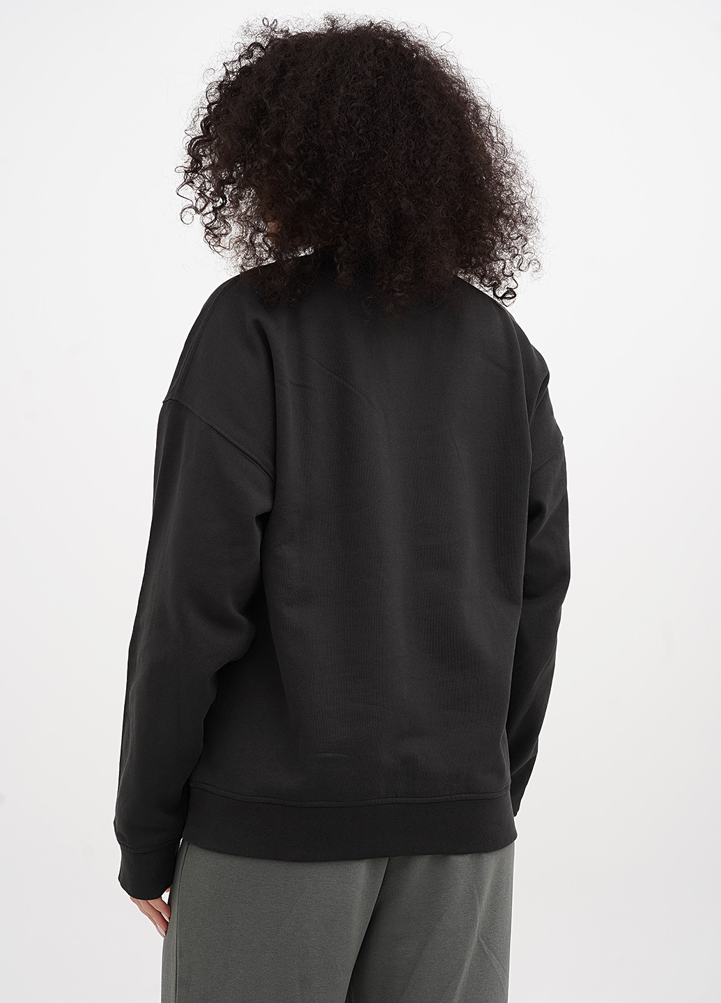 Темно-серый свитшот H&M однотонный без декора (366095943)