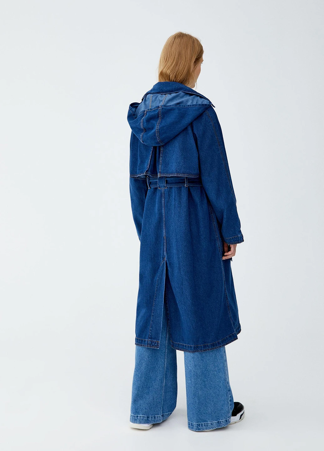Плащ Pull & Bear тренчкот на гудзиках демісезон (244286835)