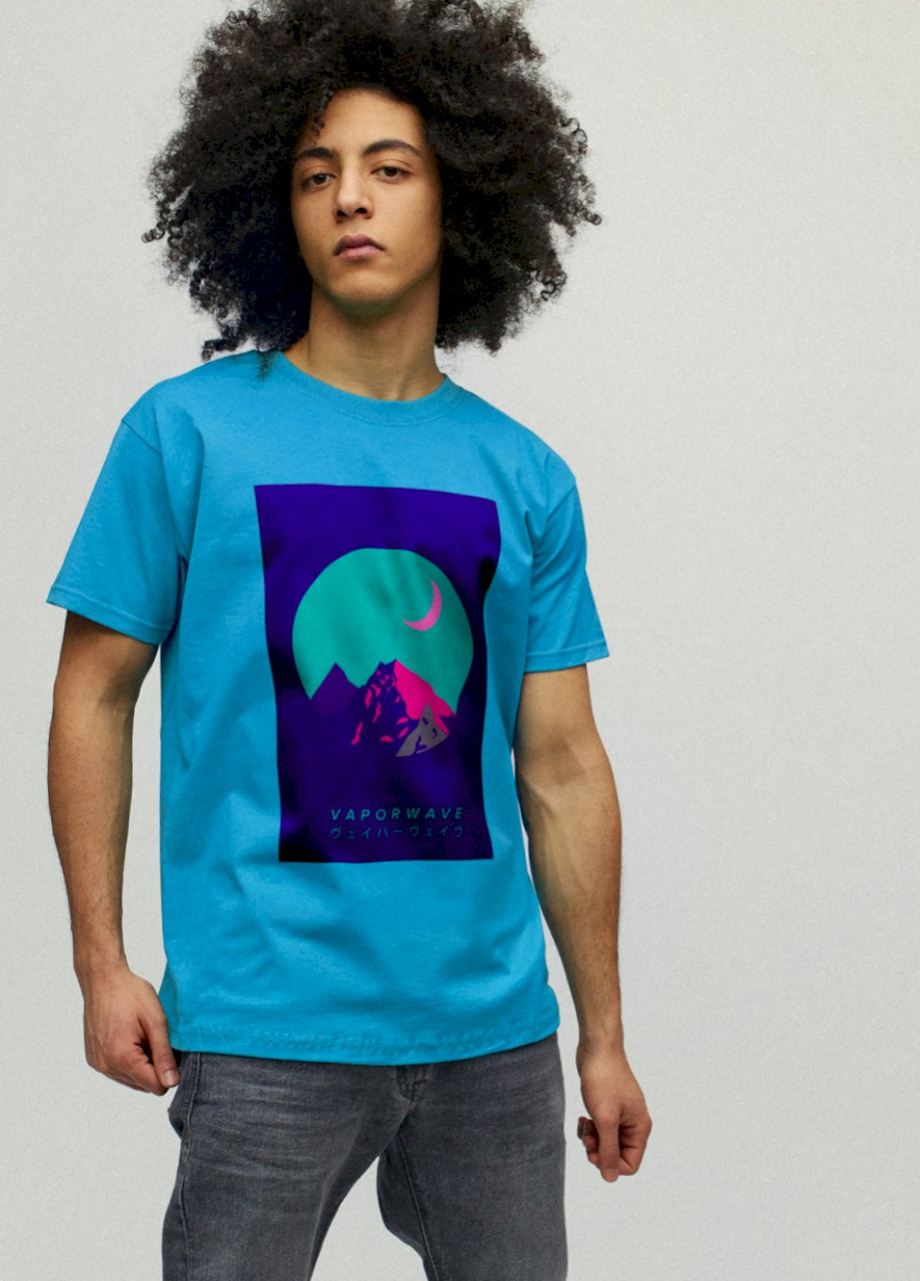 Світло-синя футболка чоловіча YAPPI