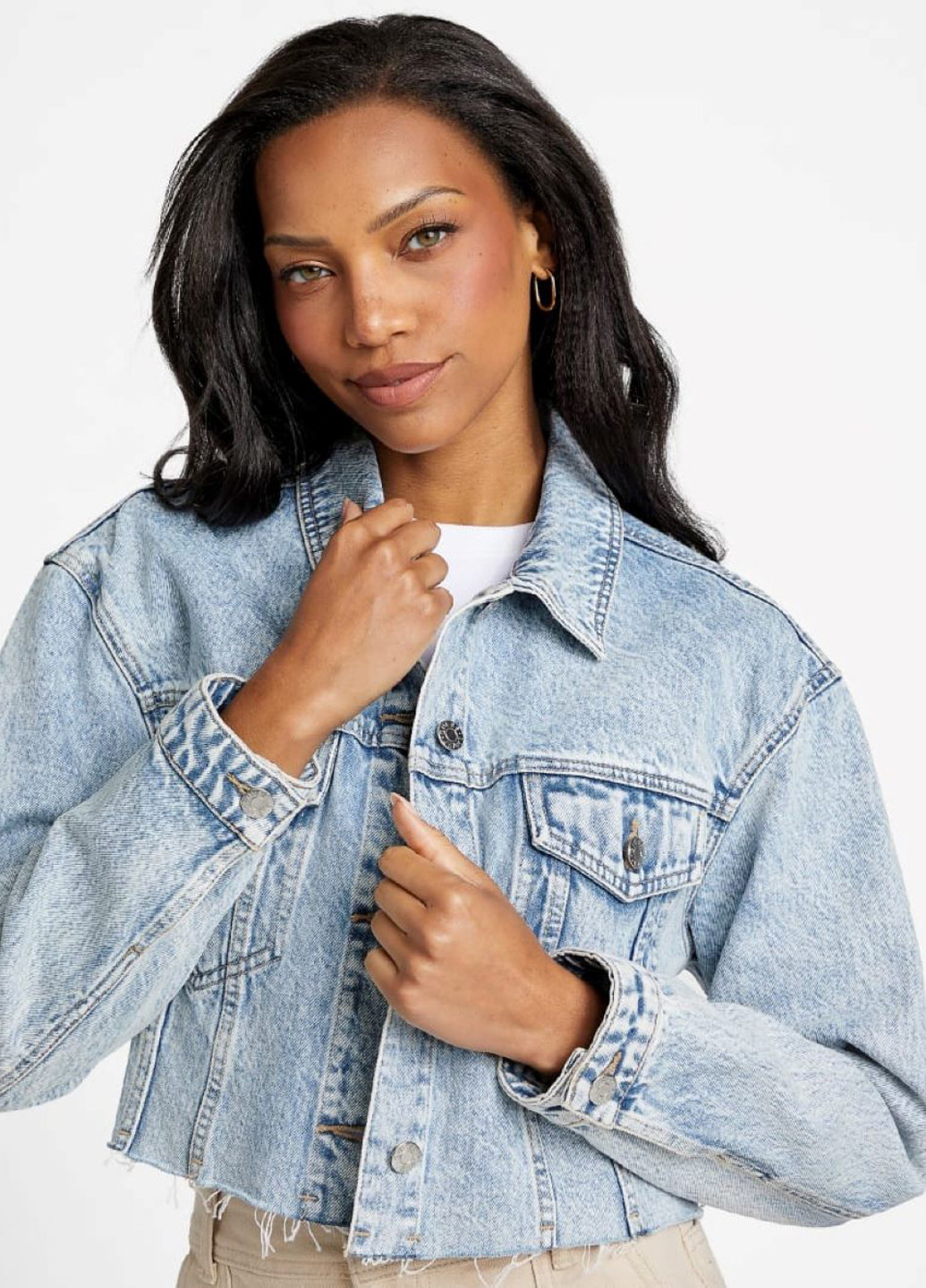 Синяя демисезонная куртка Guess