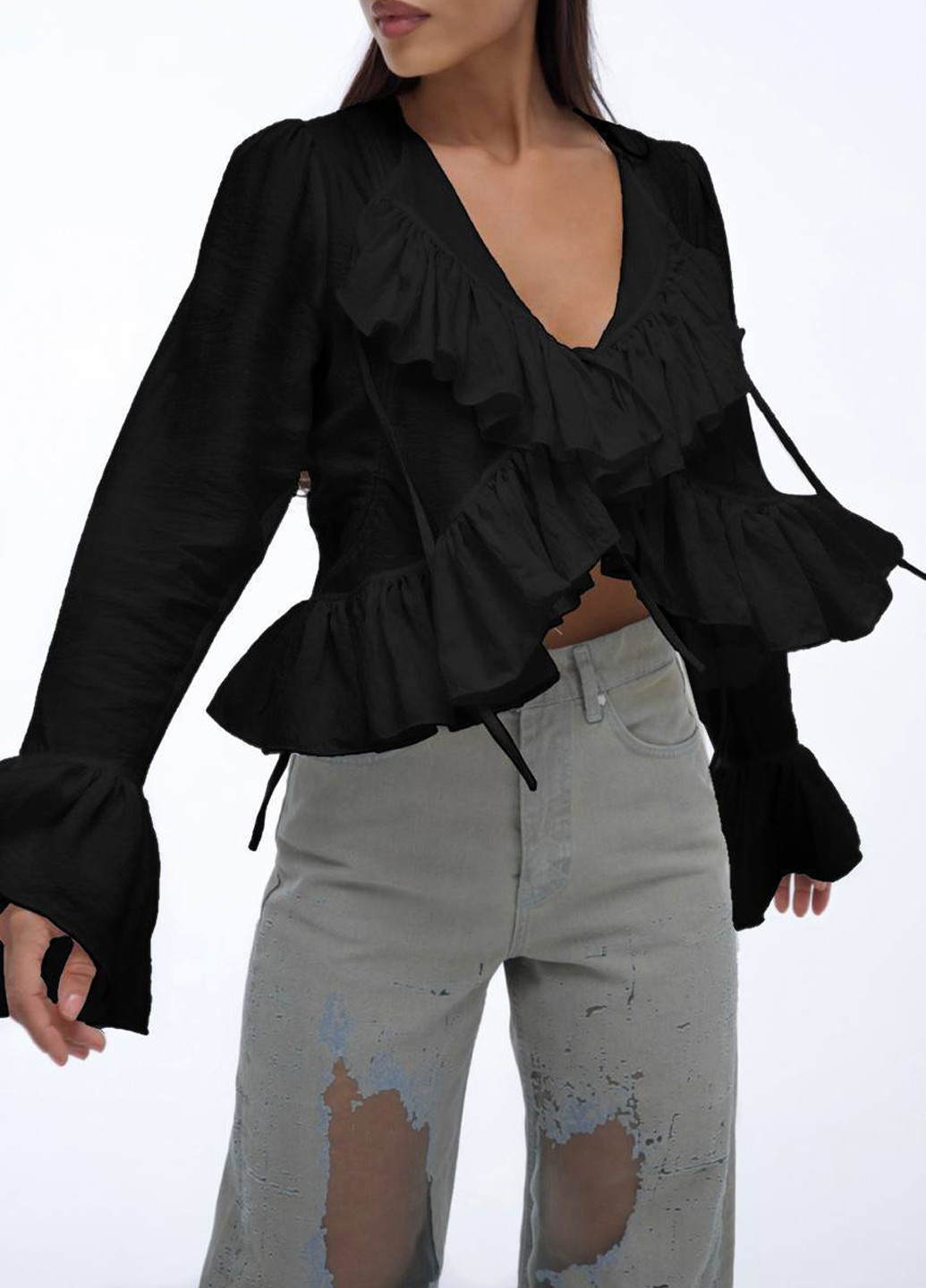 Чёрная блуза Fashion