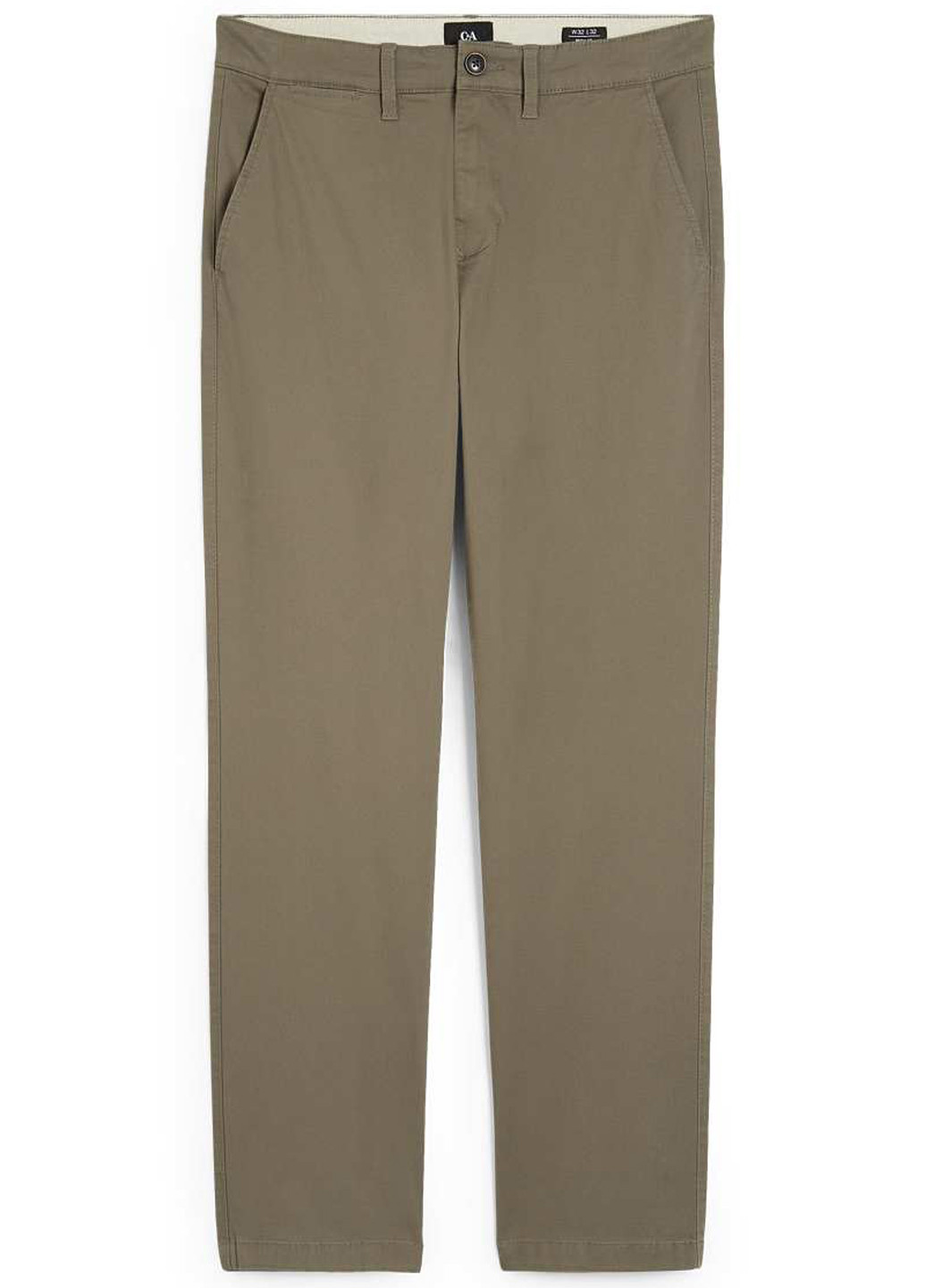 Серо-бежевые кэжуал демисезонные чиносы брюки C&A