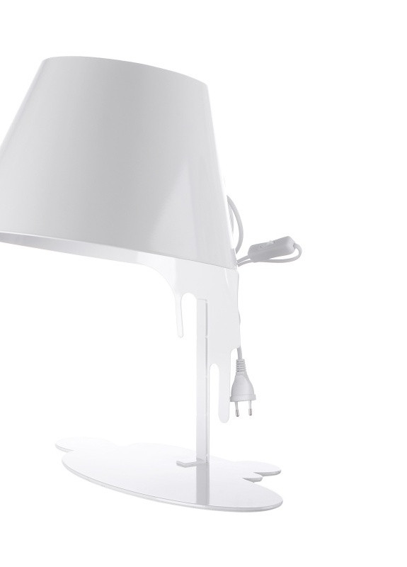 Настільна лампа в сучасному стилі з абажуром BL-314T/1 E27 WH Brille (253881677)