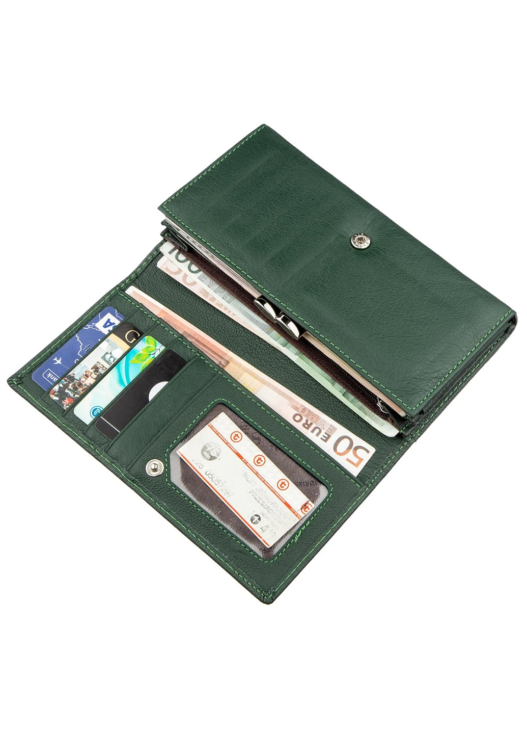 Жіночий шкіряний гаманець 17х9 см st leather (252130429)