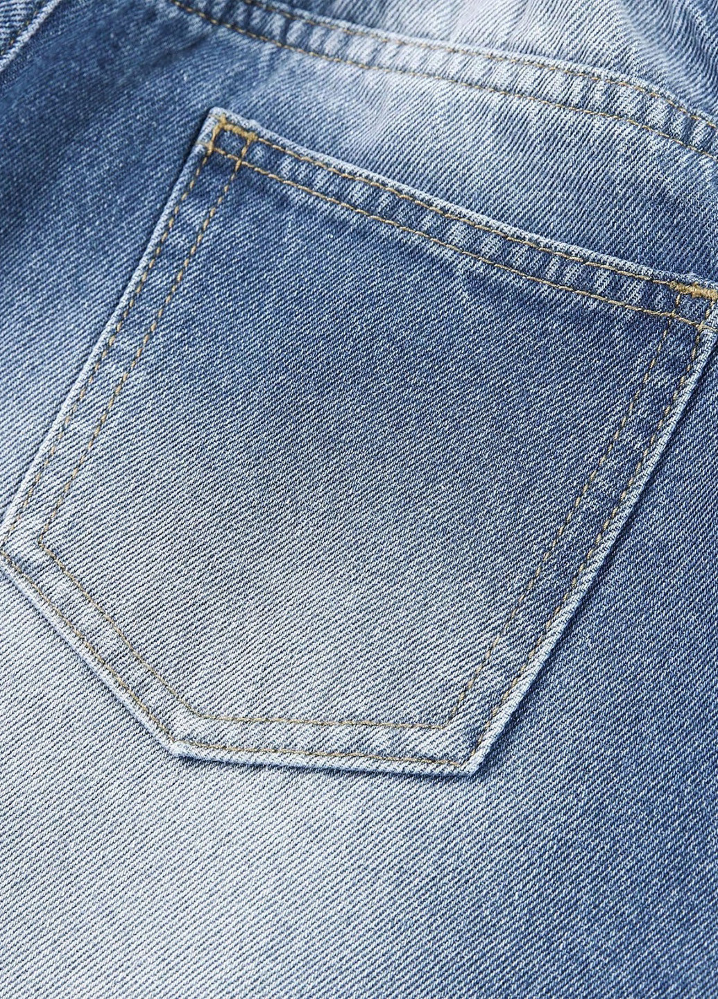 Синие демисезонные регюлар фит джинсы SHEIN