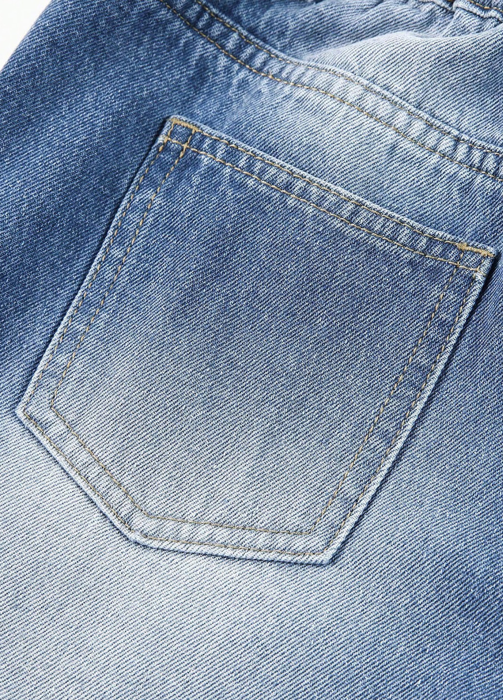 Синие демисезонные регюлар фит джинсы SHEIN