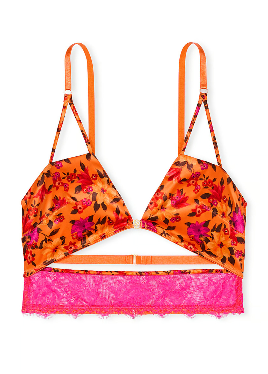 Оранжевый демисезонный комплект (бюстгальтер, трусики) Victoria's Secret