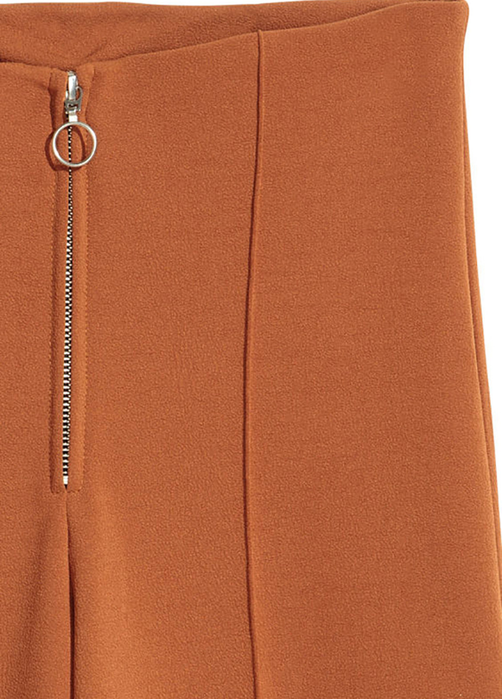 Штани H&M кюлоти однотонні помаранчеві кежуали поліестер