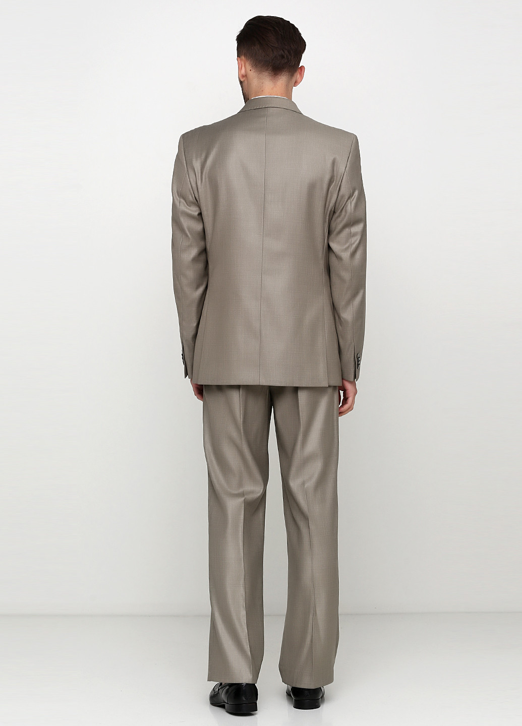 Серо-коричневый демисезонный костюм (пиджак, брюки) брючный Galant