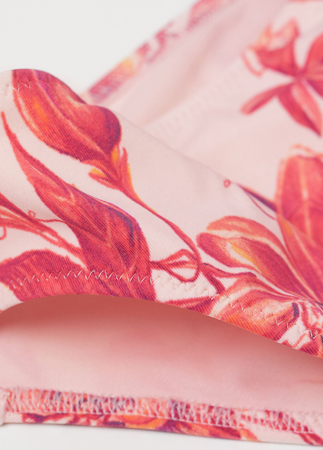 Розовые купальные трусики-плавки с цветочным принтом H&M