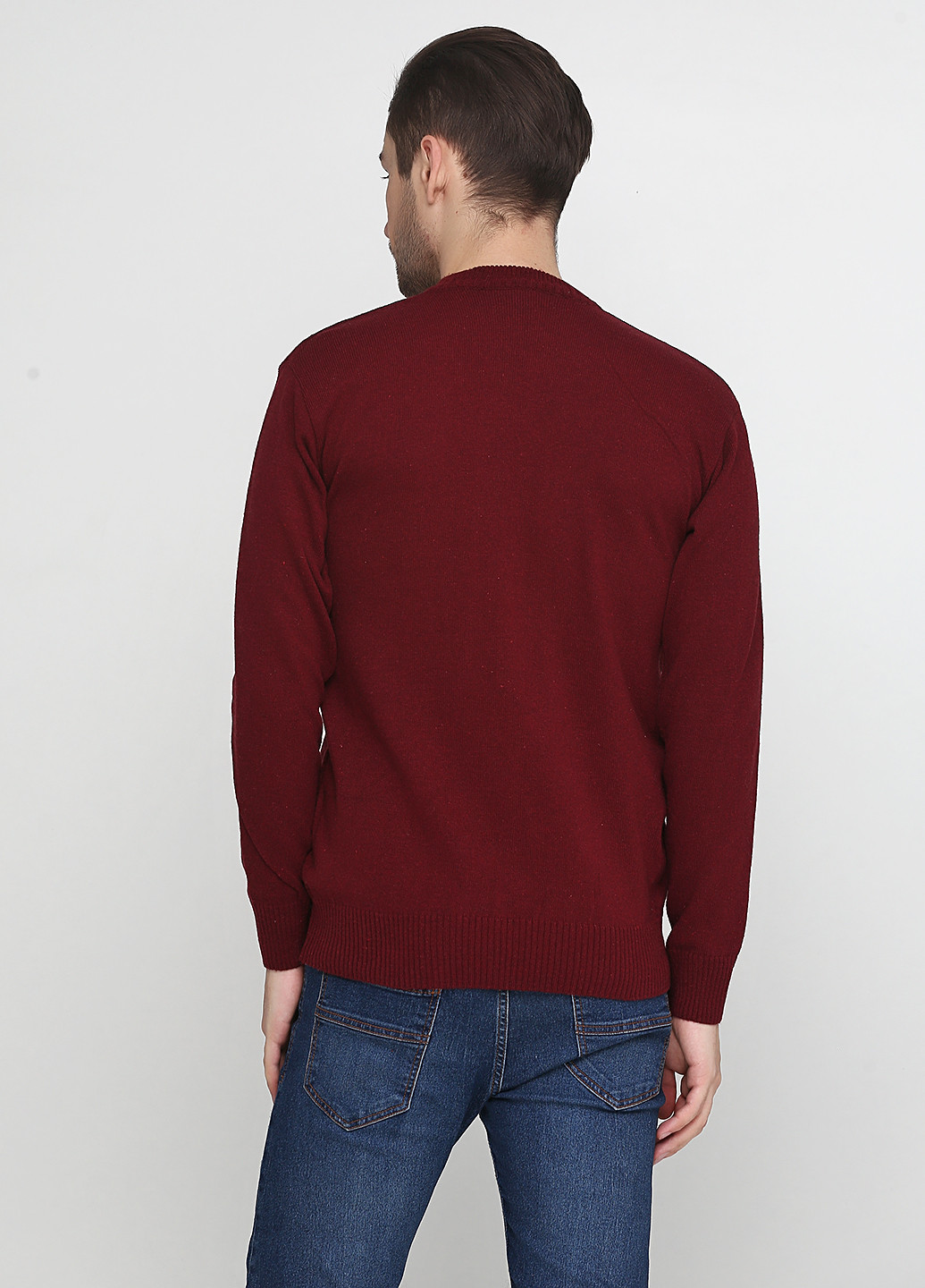 Бордовый демисезонный пуловер пуловер Enbiya