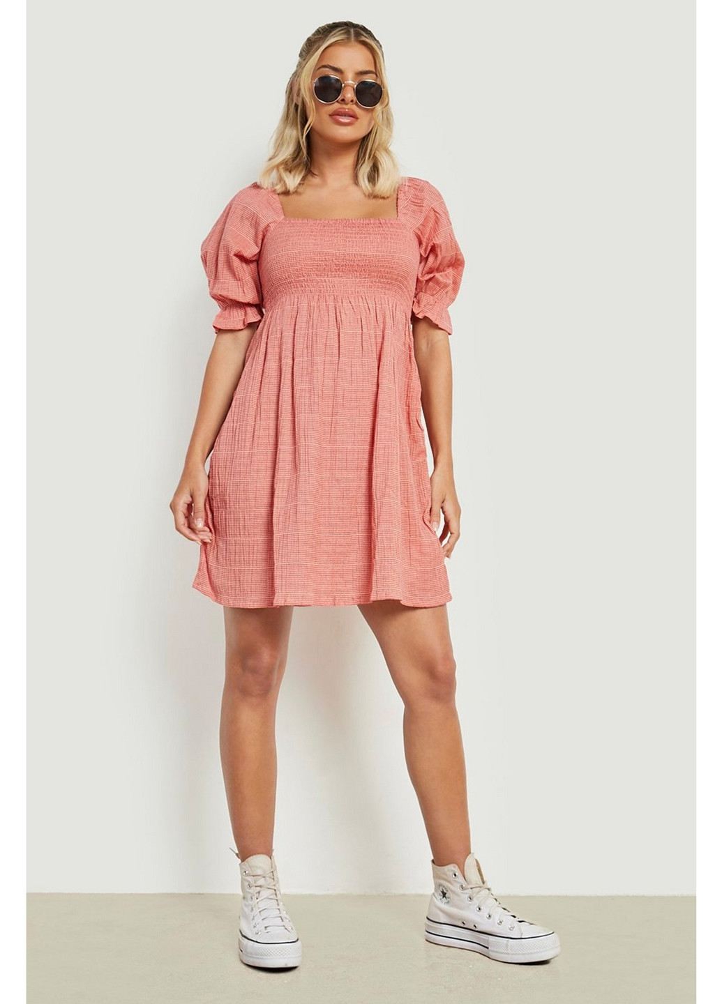 Помаранчева кежуал сукня Brave Soul однотонна