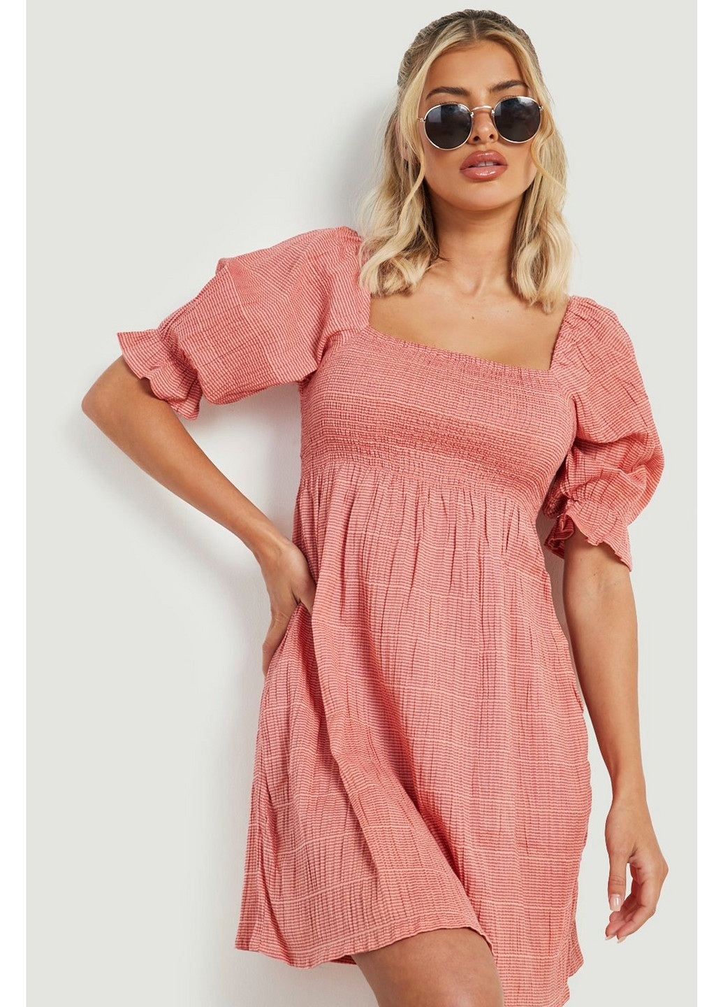 Помаранчева кежуал сукня Brave Soul однотонна