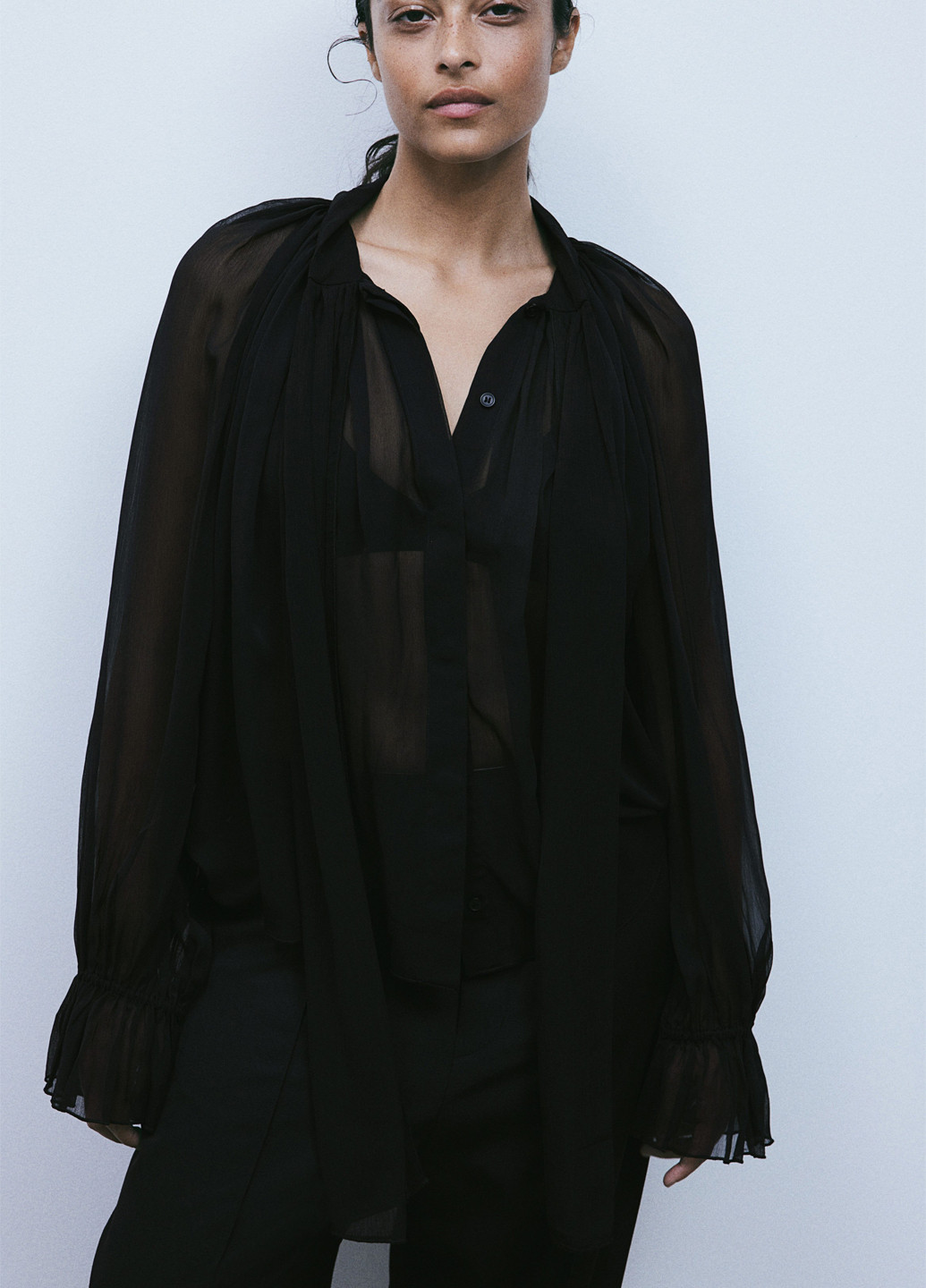 Чорна блуза H&M