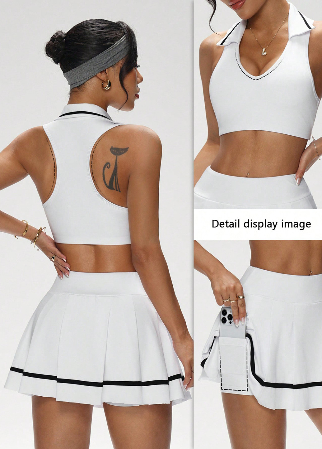 Костюм (топ, спідниця-шорти) SHEIN (366513018)